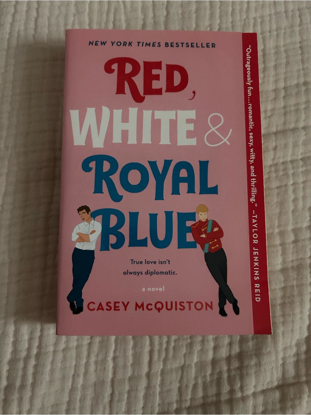 Red, White & Royal Blue Paperback - Pink Cover
